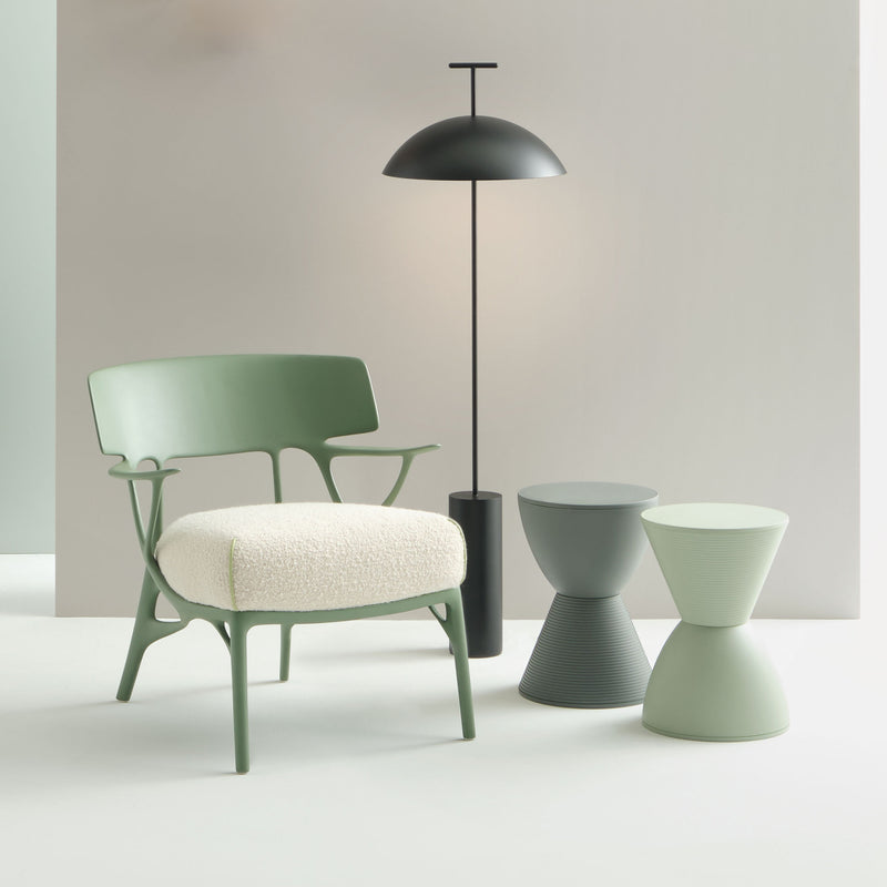 Kartell - A.I. Lounge Chair | grün/weiß