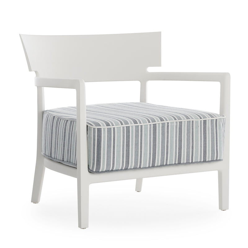 Kartell - Cara Outdoor Sessel | grün gestreift