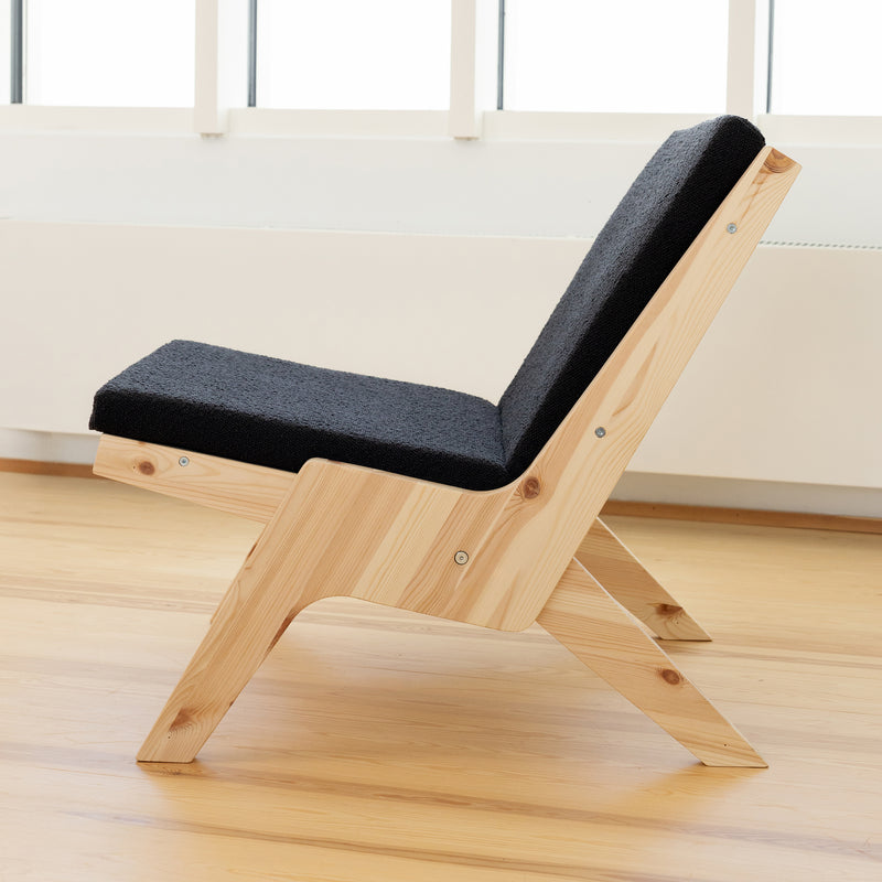Karup Design - Sway Lounge Chair mit Sitzkissen | 621 Midnight Grey