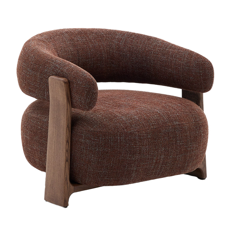 Kave Home - Granite Esszimmerstuhl | Braun / Esche dunkel