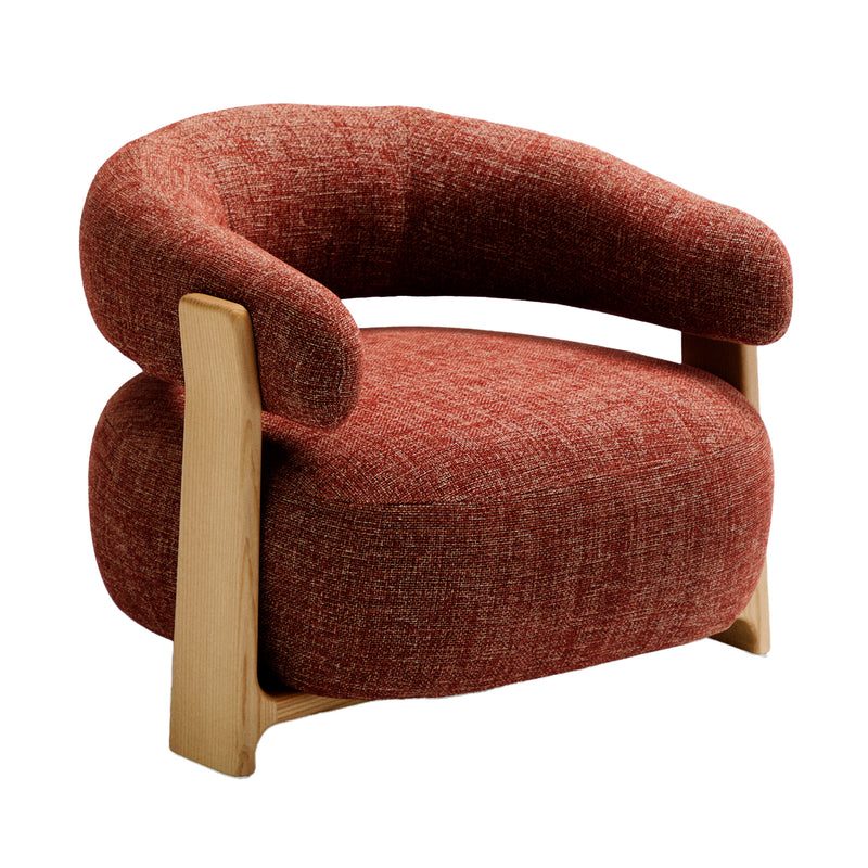 Kave Home - Granite Sessel | Terakotta / Esche natur