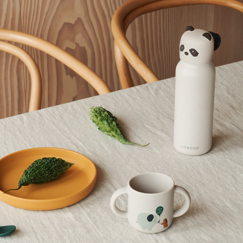 LIEWOOD - Falk Wasserflasche | 350 ml / Panda/sandy