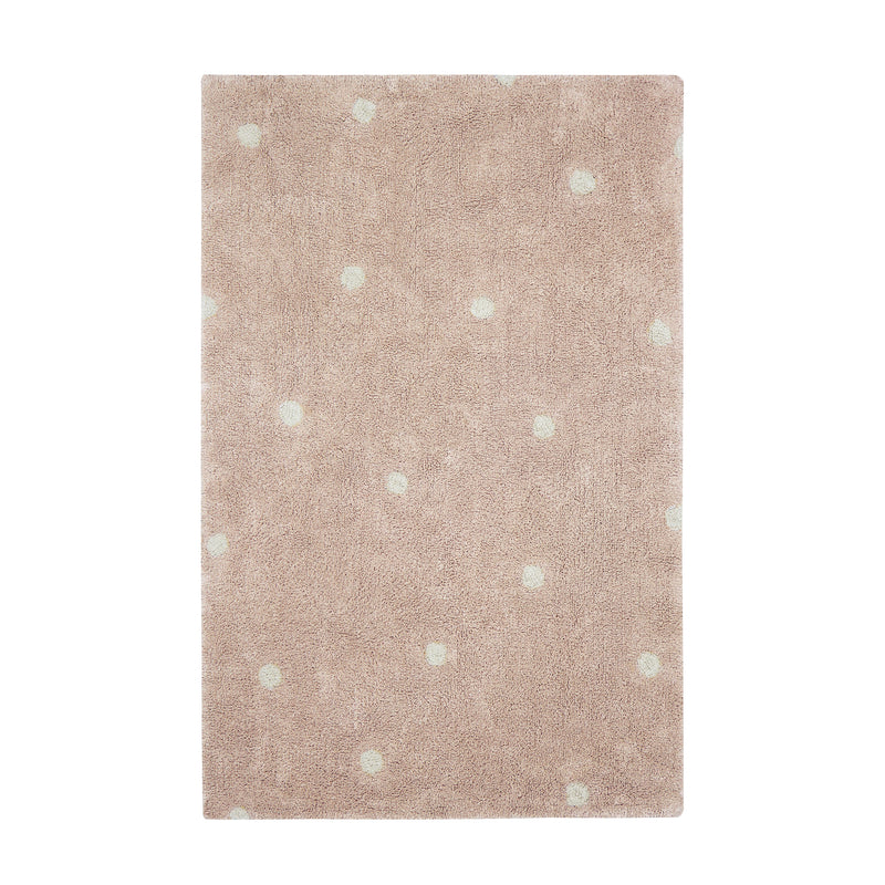 Lorena Canals - Mini Dot Teppich | rose/natur