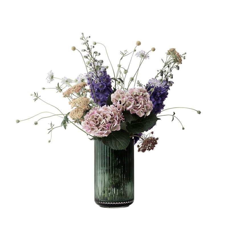 Lyngby Porcelæn - Glasvase H 20 cm | grün