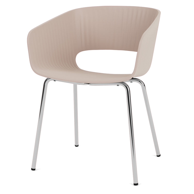 Montana - Marée 401 Dining Stuhl | chrome/mushroom