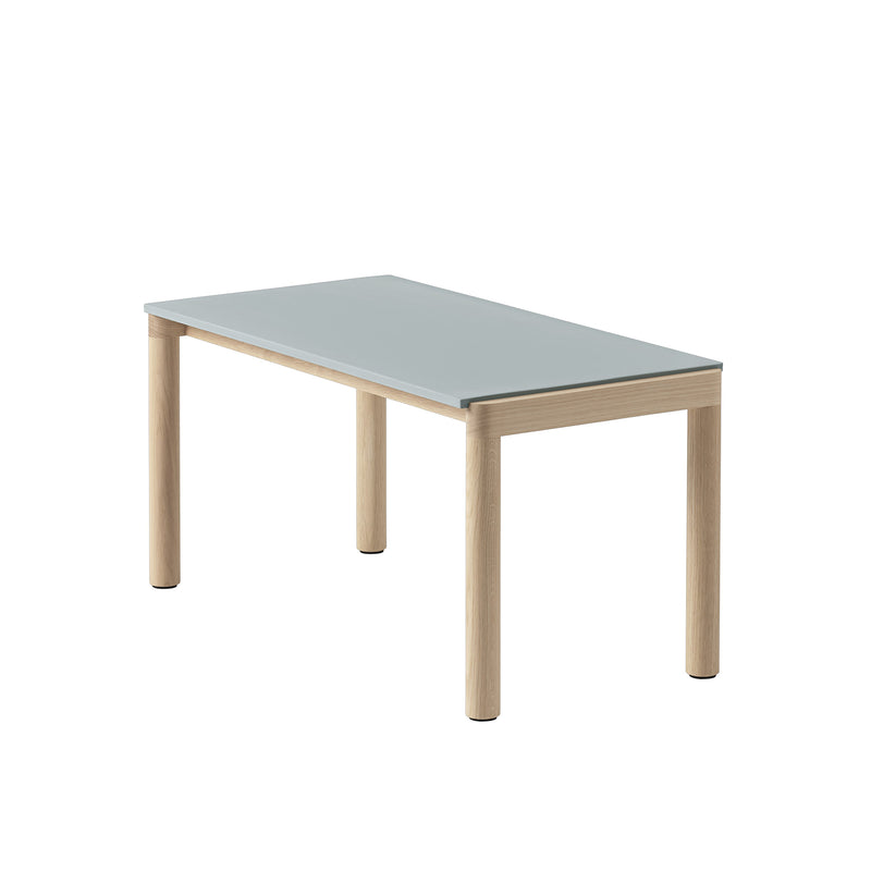 Muuto - Couple Couchtisch | 1 Plain / 84 x 40 cm / Eiche/hellblau