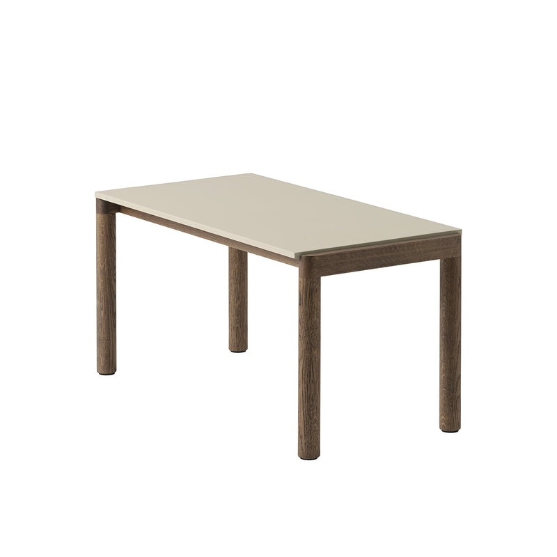 Muuto - Couple Couchtisch | 1 Plain / 84 x 40 cm / Eiche dunkel geölt/sand