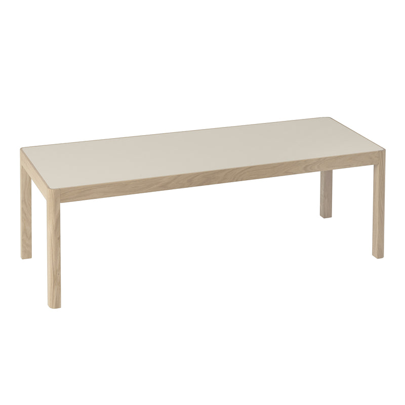 Muuto - Workshop Couchtisch | 120 x 43 cm / Linoleum grau
