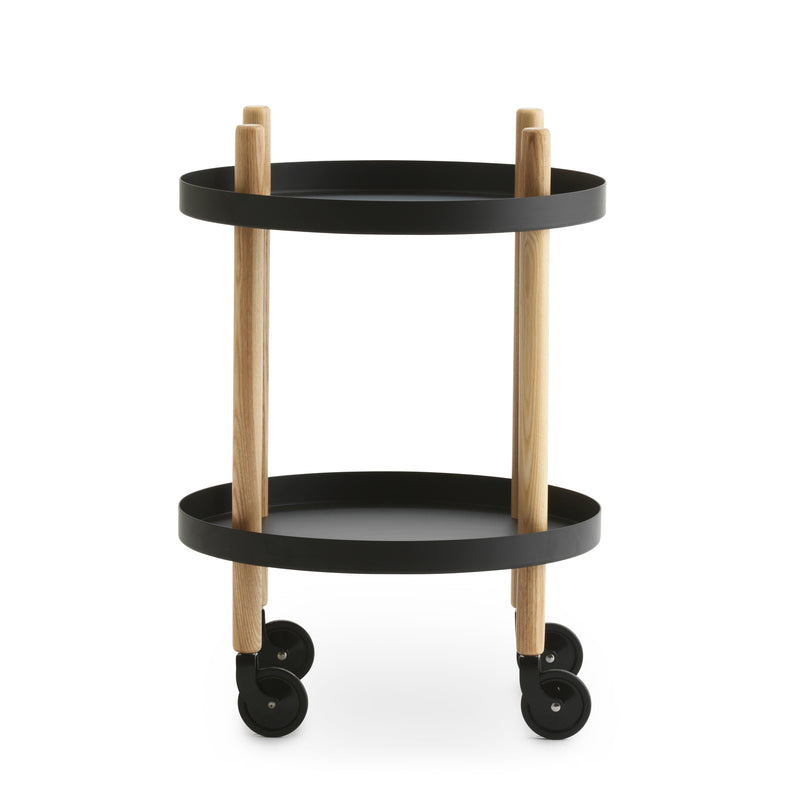 Normann Copenhagen - Block Beistellwagen rund | schwarz