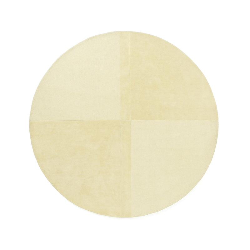Normann Copenhagen - Level Teppich | Ø280 cm / light yellow