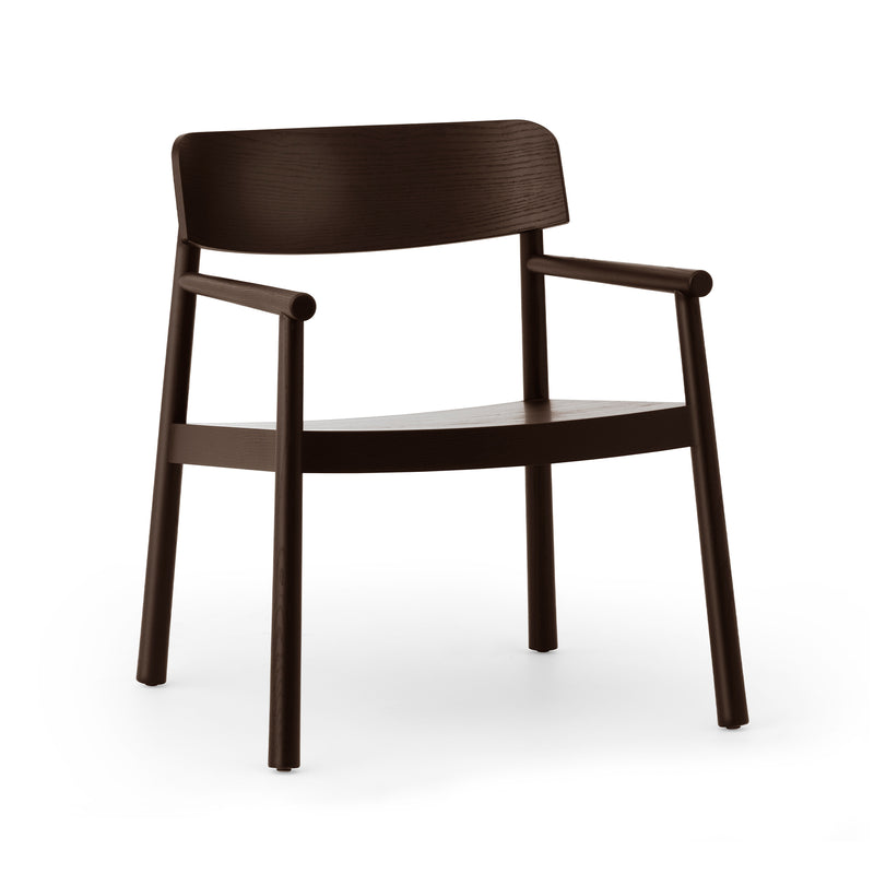 Normann Copenhagen - Timb Lounge Armlehnstuhl | ohne Polster / braun