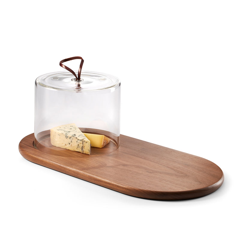 Philippi - Walnut Käsebrett mit Glashaube |