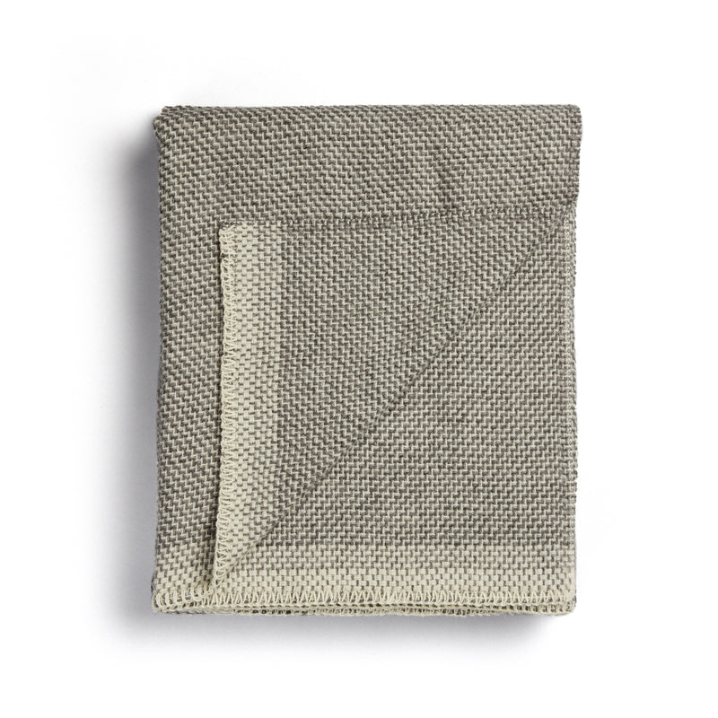 Røros Tweed - Una Wolldecke | grau