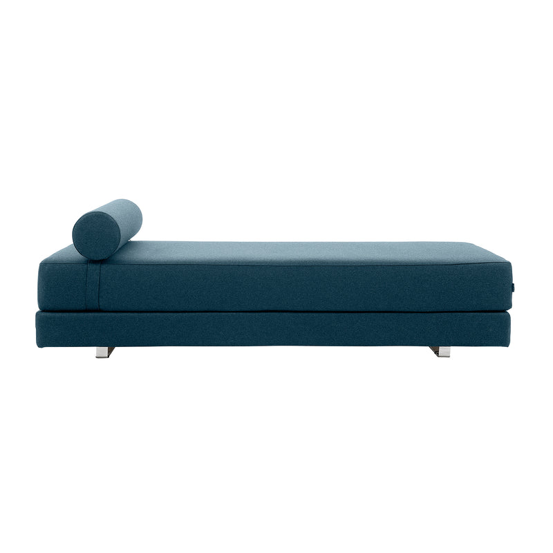 Softline - Lubi Schlafsofa | Filz blau (846) / Kaltschaummatratze