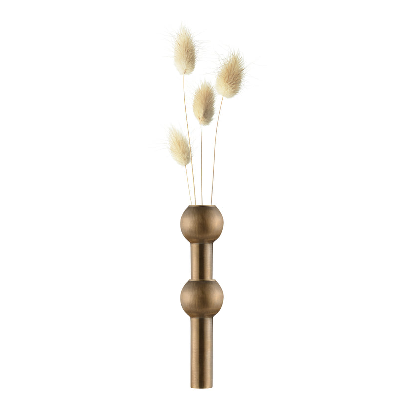Stoff Nagel - Vase | brüniertes Messing