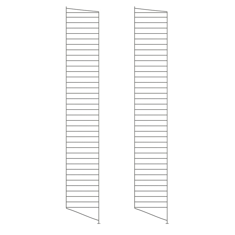 String - Bodenleiter | 2er Set / 202 x 30 cm / dunkelgrau