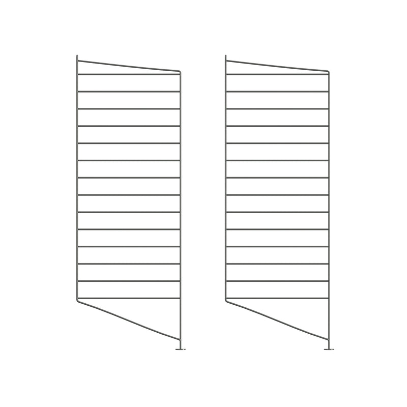 String - Bodenleiter | 2er Set / 86 x 30 cm / dunkelgrau