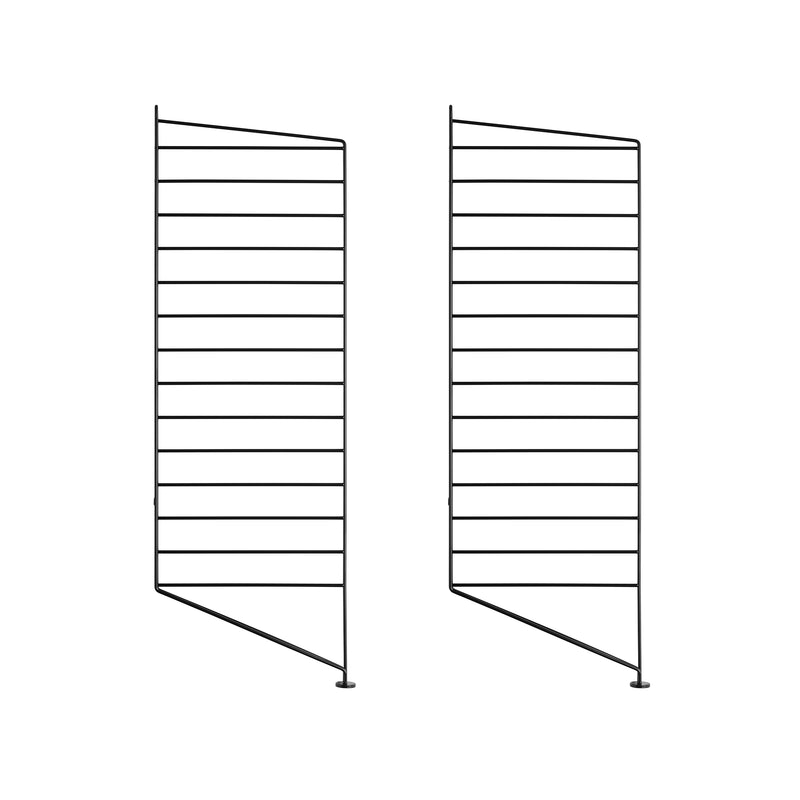 String - Bodenleiter | 2er Set / 87 x 30 cm / schwarz