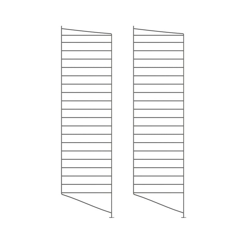 String - Bodenleiter | 4er Set / 117 x 30 cm / dunkelgrau