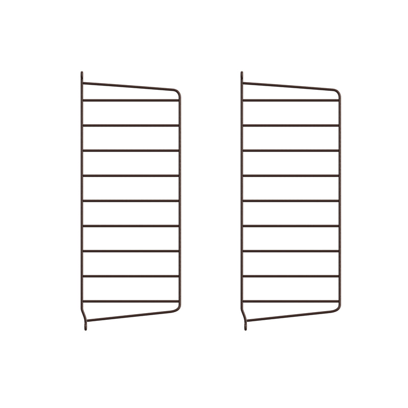 String - Wandleiter 20 cm | 2er-Set / 50 x 20 cm / dunkelbraun