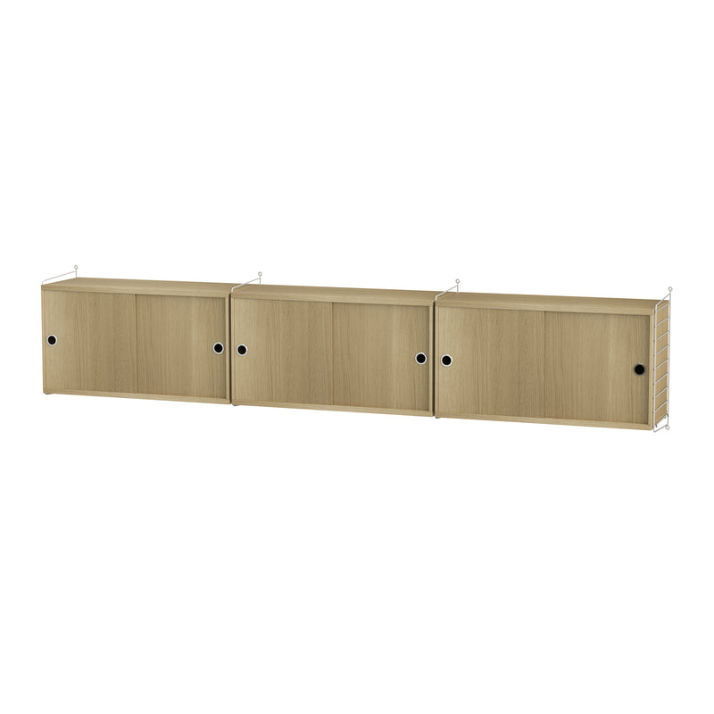 String - Wandschrank | 240 x 50 x 30 cm / Eiche/weiß