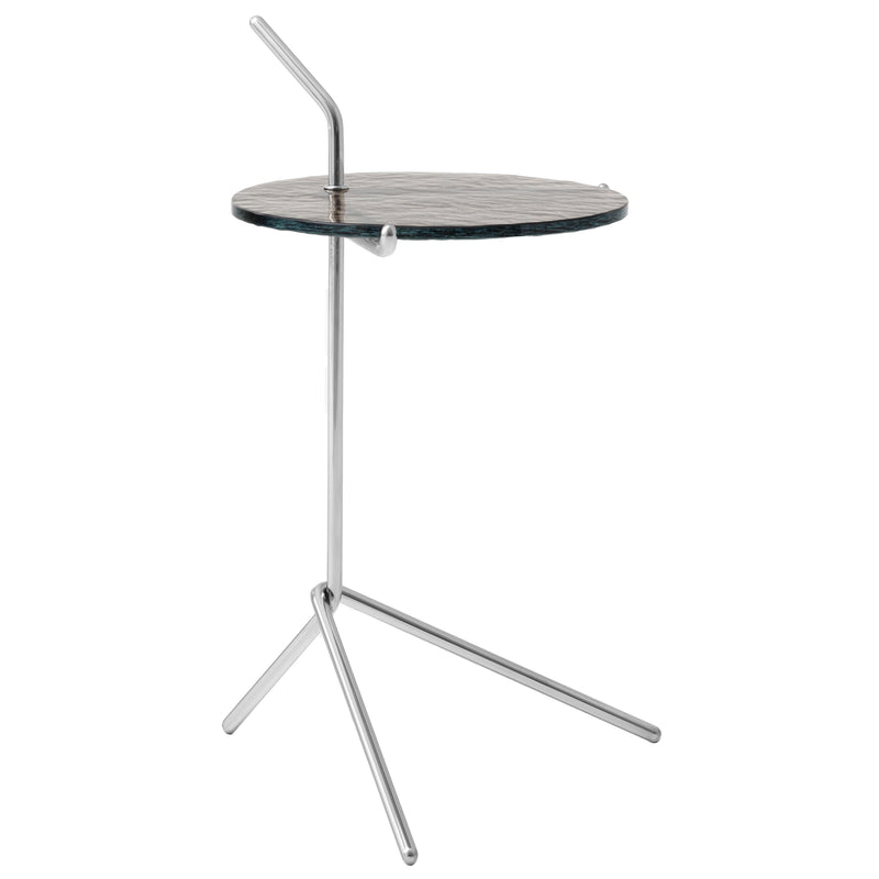 &Tradition - Halten Side Table SH9 | Rauchglas / Edelstahl