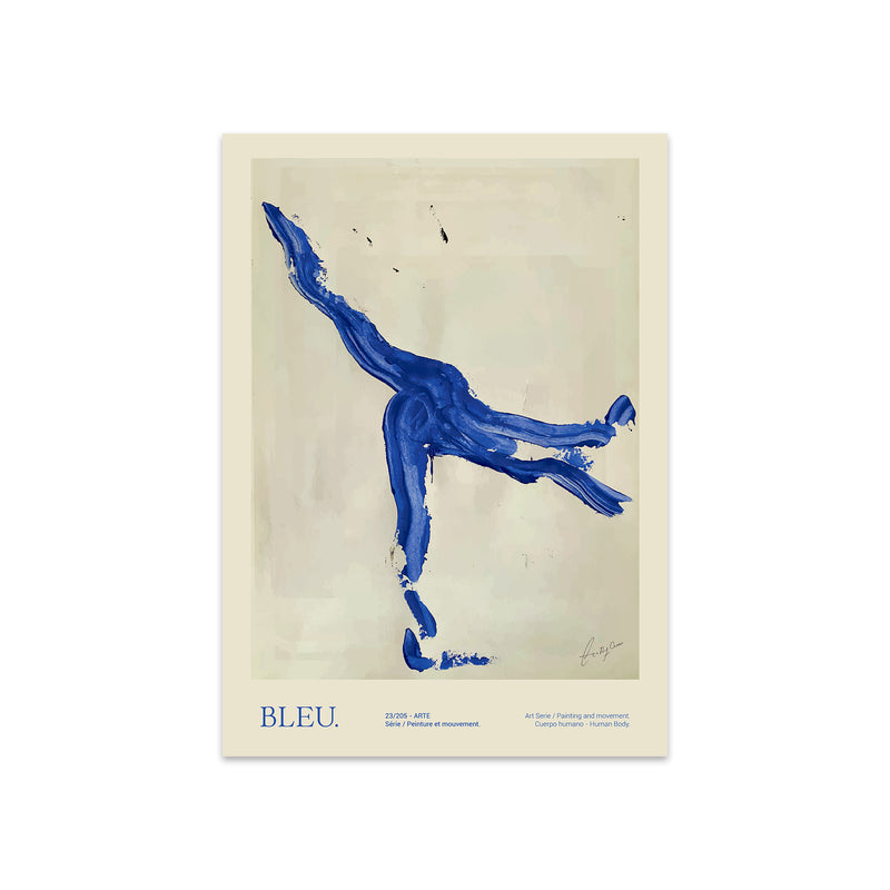 The Poster Club - Bleu von Lucrecia Rey Caro | 50 x 70 cm