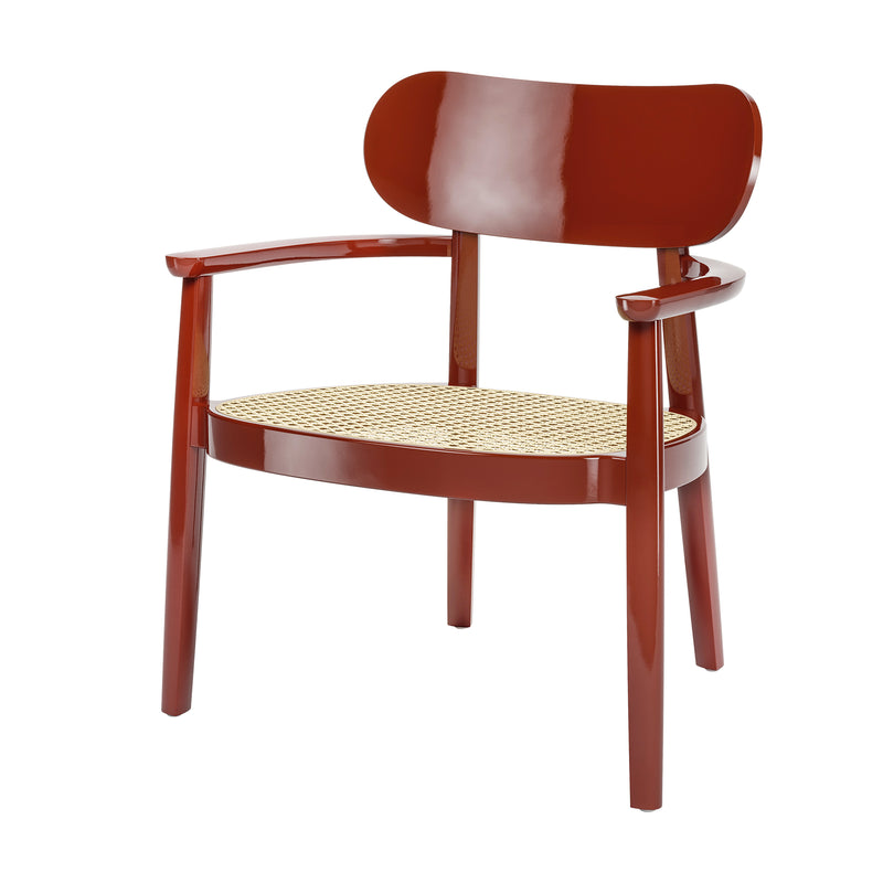 Thonet - 119 F Lounge Stuhl | Buche dunkelrot