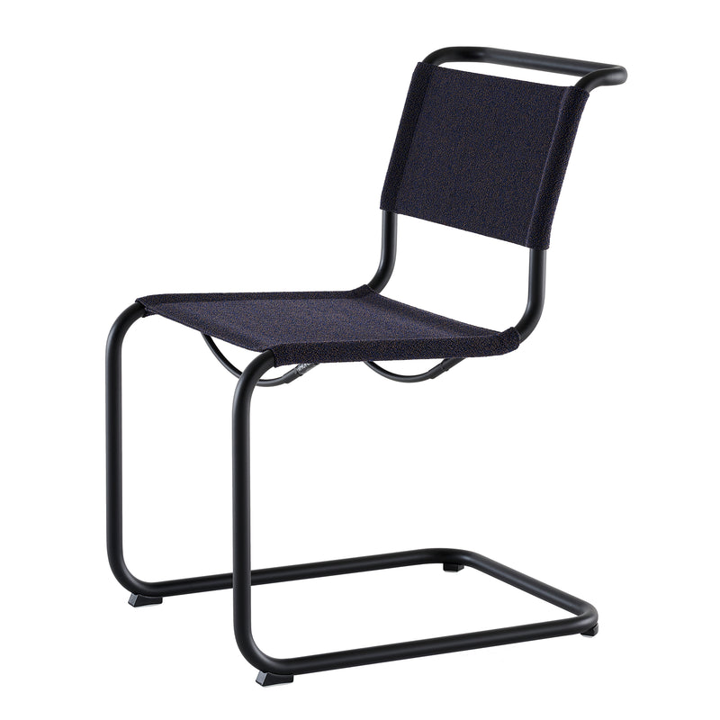 Thonet - S 33 V Stuhl | Stoff Rohi Cento deep / Schwarz