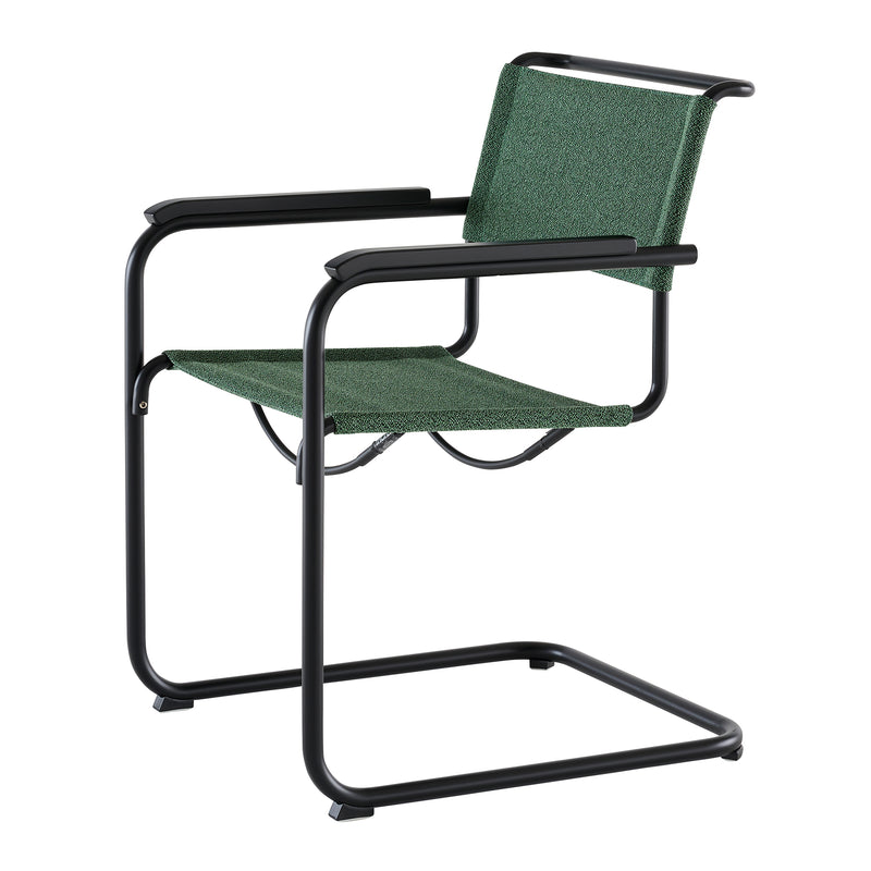 Thonet - S 34 V Armlehnstuhl | Stoff Rohi Cento deep / Schwarz