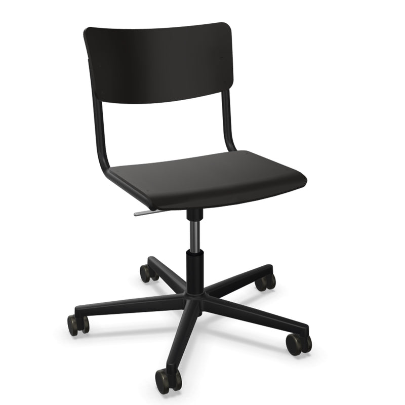 Thonet - S 43 DR Bürostuhl | Alu schwarz