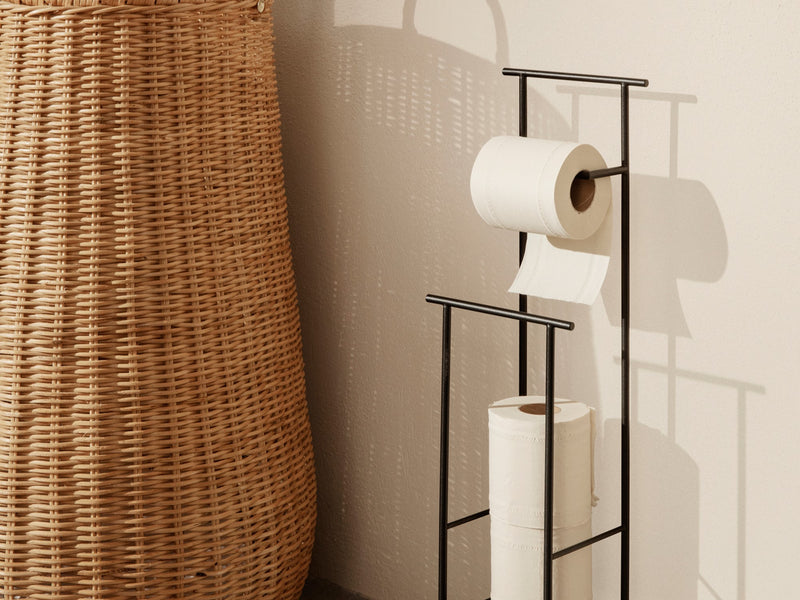 Ferm Living - Dora Toilettenpapierhalter | ohne Ablage / schwarz