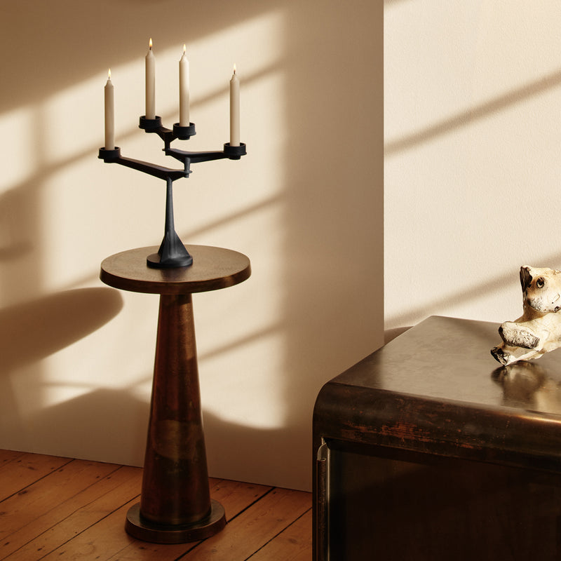 Tom Dixon - Spin Kerzenständer (Tischversion) | mini / blau