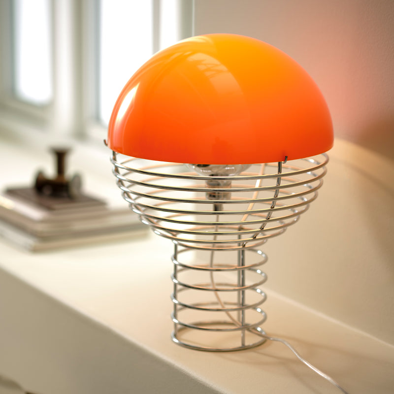Verpan - Wire Tischleuchte | Ø 30 cm / orange