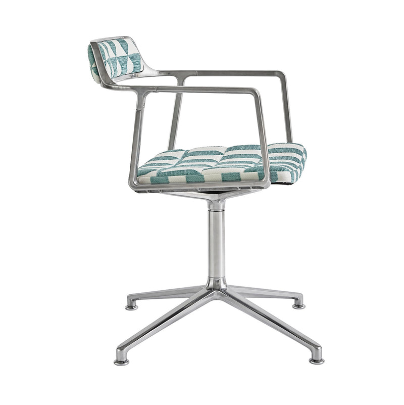 Vipp - 452 Drehstuhl | Gleiter / Lagrasse / Aluminium poliert