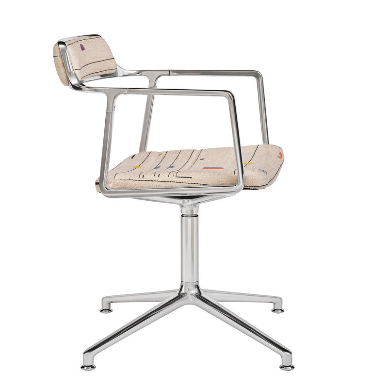 Vipp - 452 Drehstuhl | Gleiter / Montafon / Aluminium poliert
