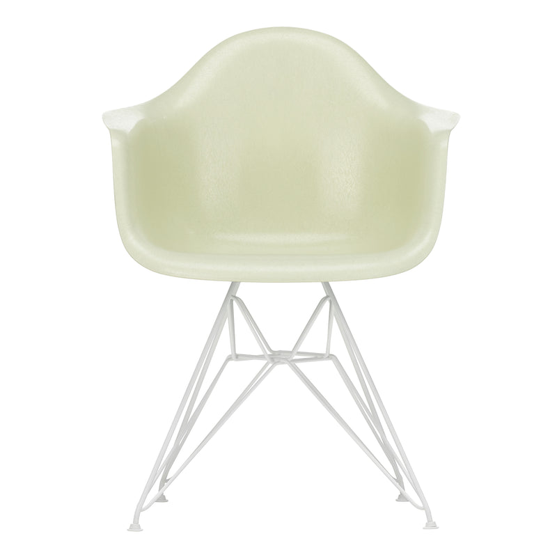 Vitra - Eames Fiberglass Armchair DAR | Filzgleiter weiß / Eames Parchment / weiß