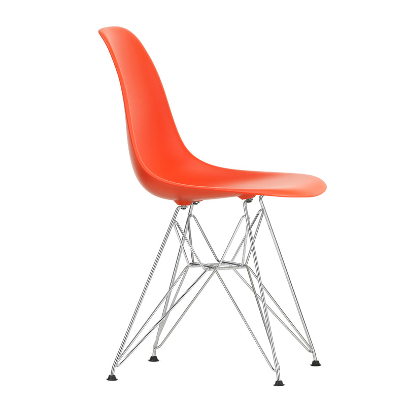 Vitra - Eames Plastic Side Chair DSR RE | poppy red RE / verchromt