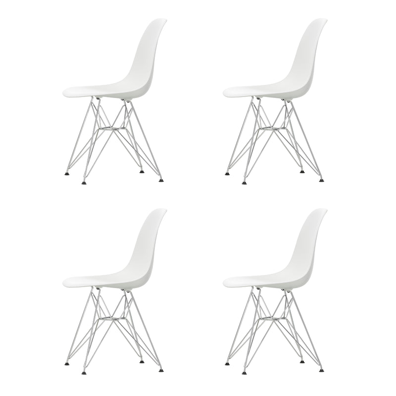Vitra - Eames Plastic Side Chair DSR Set | weiß / chrom