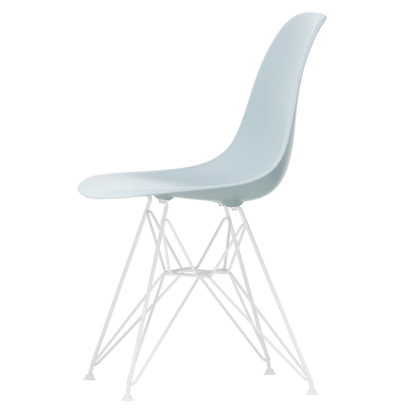 Vitra - Eames Plastic Side Chair DSR RE | Filzgleiter weiß / eisgrau RE / weiß
