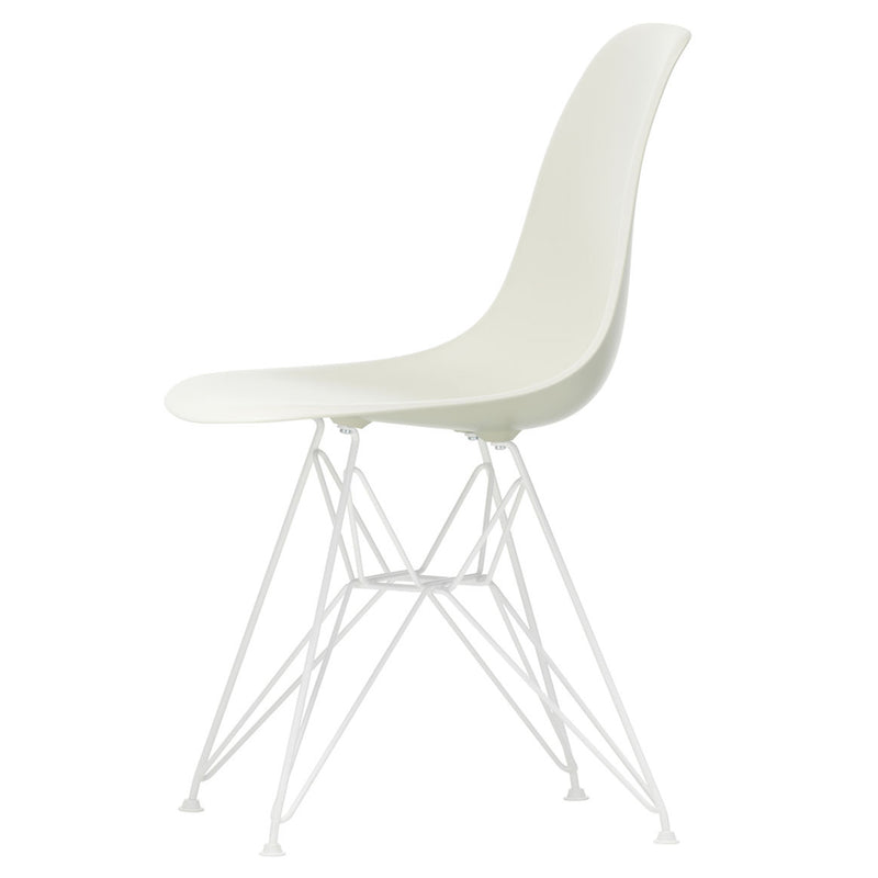 Vitra - Eames Plastic Side Chair DSR RE | Filzgleiter weiß / kieselstein RE / weiß