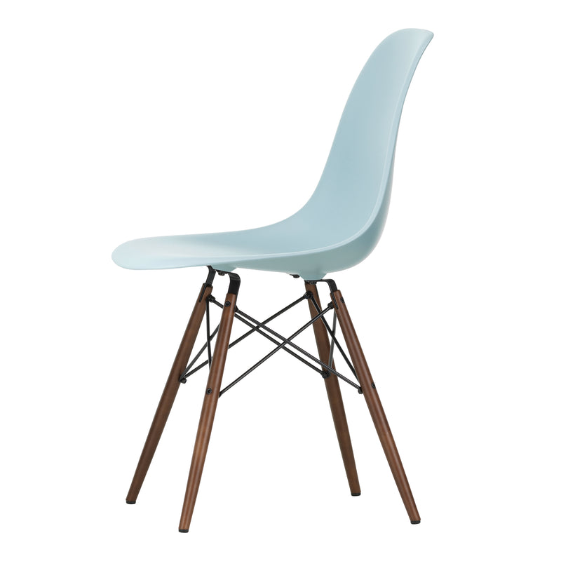 Vitra - Eames Plastic Side Chair DSW RE | Filzgleiter basic dark / eisgrau RE / Ahorn dunkel