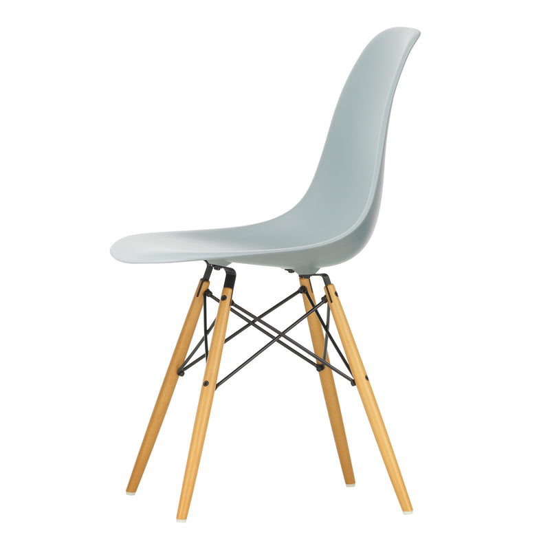 Vitra - Eames Plastic Side Chair DSW RE | Filzgleiter basic dark / hellgrau RE / Ahorn gelblich