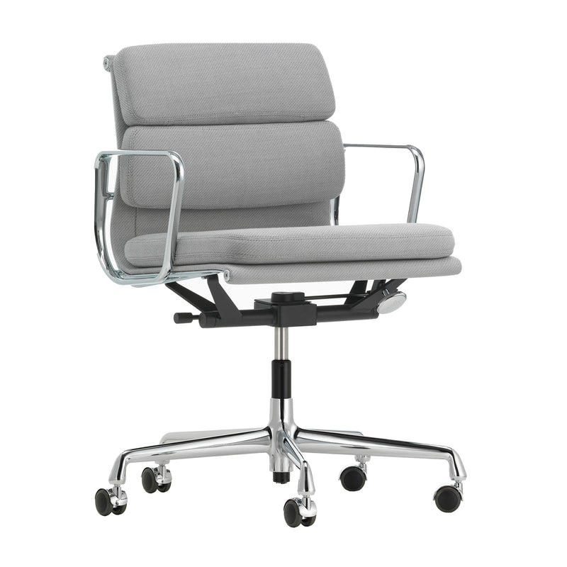 Vitra - Soft Pad Chair EA 217 | Track - 07 / mittelgrau / verchromt