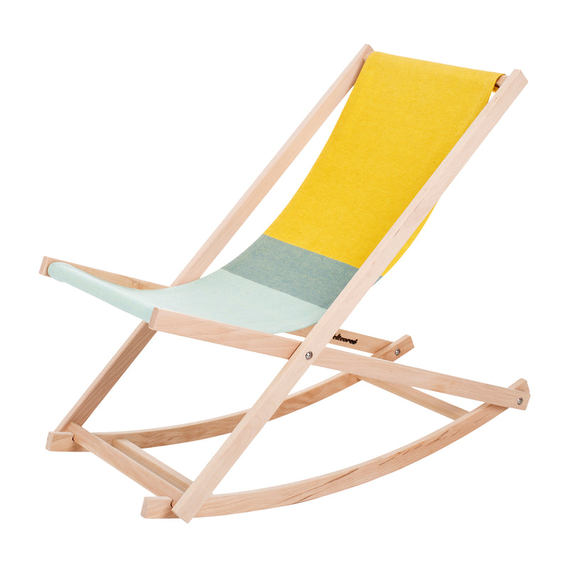 Weltevree - Beach Rocker Schaukelstuhl | grün/gelb