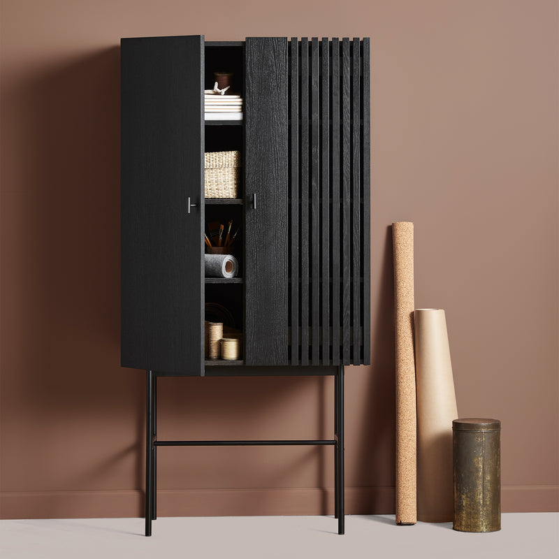 Woud - Array Highboard | schwarz