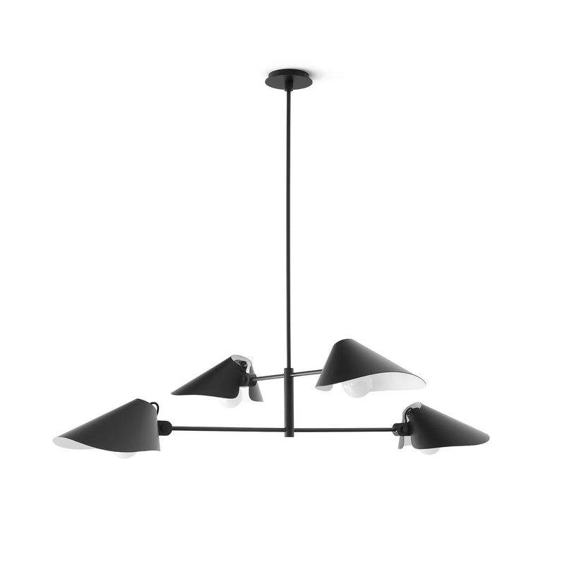 &Tradition - Bonnet Kronleuchter | Höhe 110 cm / schwarz