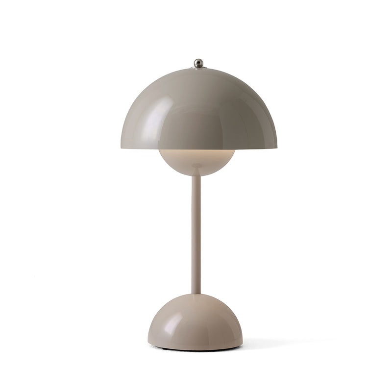 &Tradition - Flowerpot Akku Tischleuchte VP9 | grau-beige