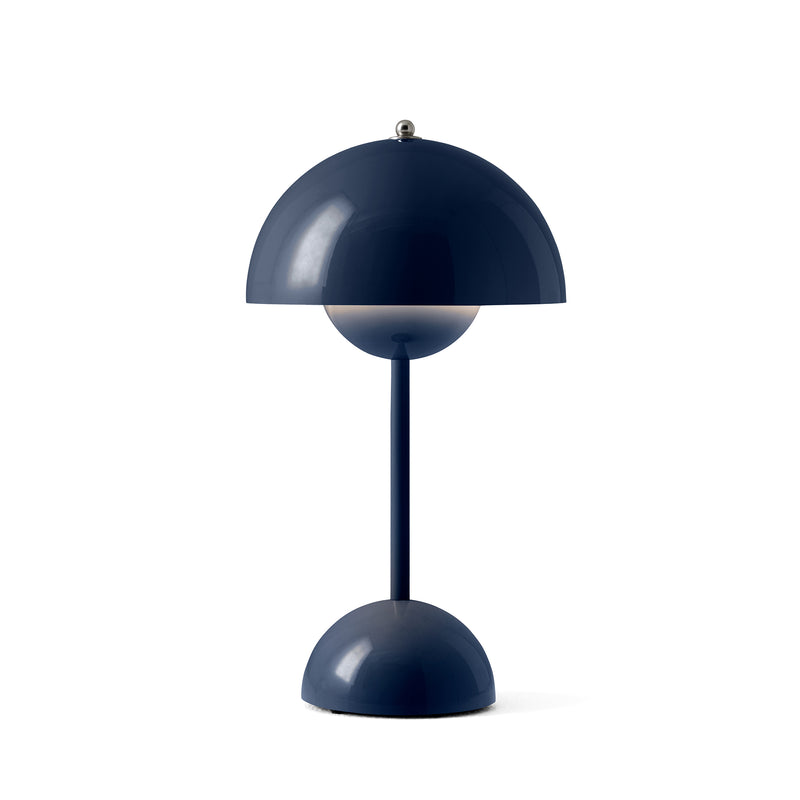 &Tradition - Flowerpot Akku Tischleuchte VP9 | stahlblau