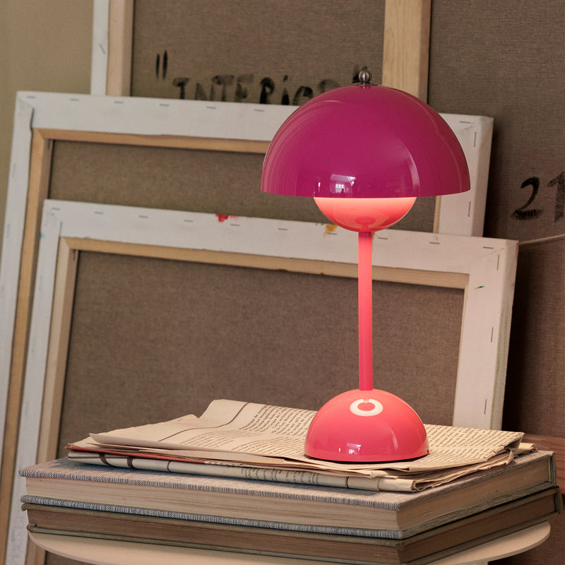 &Tradition - Flowerpot Akku Tischleuchte VP9 | tangy pink